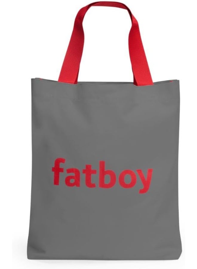 Fatboy حقيبة فات بوي باجي - حقيبة قطنية كبيرة متينة (رمادي فجر، 61 × 55 سم) | حقيبة تسوق، سفر وتخزين متينة - Image 2